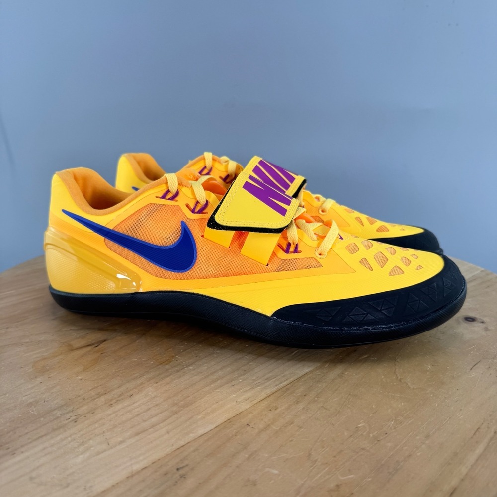 Nike Zoom Rotational 6 Mens Size 11 Throwing Shoes Citron Pulse Indigo Track NEW